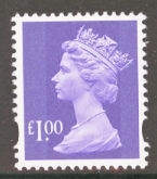 SG Y1743 £1 Bluish Violet 2B
