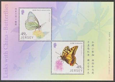 2017 Butterflies links - China 2v M/S