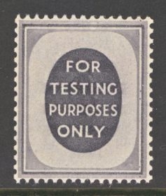 King George V1 Post Office Testing Stamp.  Fresh U/M
