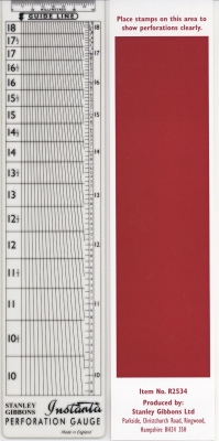Stanley Gibbons Instanta Perforation Gauge - Easy to use