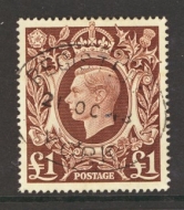 1939 £1 Brown SG 478c