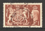 1951 £1 Brown SG 512