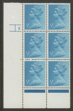 SG  X841 ½p  2 Bands