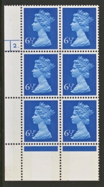 SG  X871 6½p 2 Bands