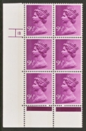 SG  X884 9½p  2 Bands