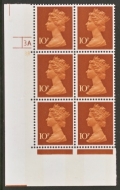 SG  X885 10p  Brown 2 Bands