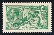 1913 £1 Dull Blue Green SG 404 Superb U/M