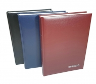Large A4 Deluxe Stock book with 60 White pages and luxury padded leatherette cover
