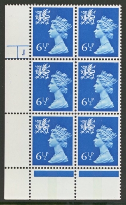 W22 6½p Blue
