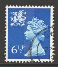 SG W22 6½p Blue FU