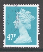  SG Y1723 47p Turquoise 2 Bands FU