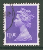 SG Y1743 £1 Bluish Violet 2B FU
