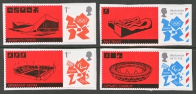 2012 Olympics 4 stamps ex smilers LS82