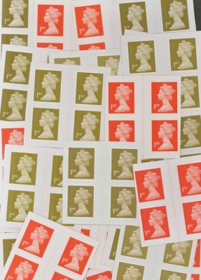 1st Class Self Adhesive Stamps x 100 (Face Value £95) SAVE 20%