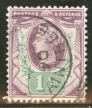 SG 198 1½d Purple & Green