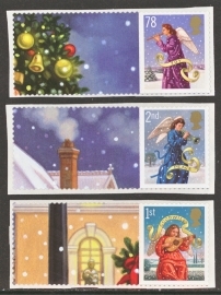 2007 Christmas 3 stamps ex smilers LS42