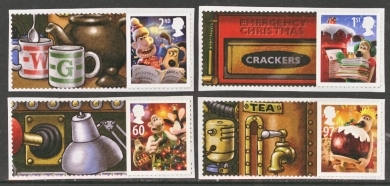 2010 Christmas 4 Stamps ex smilers LS75